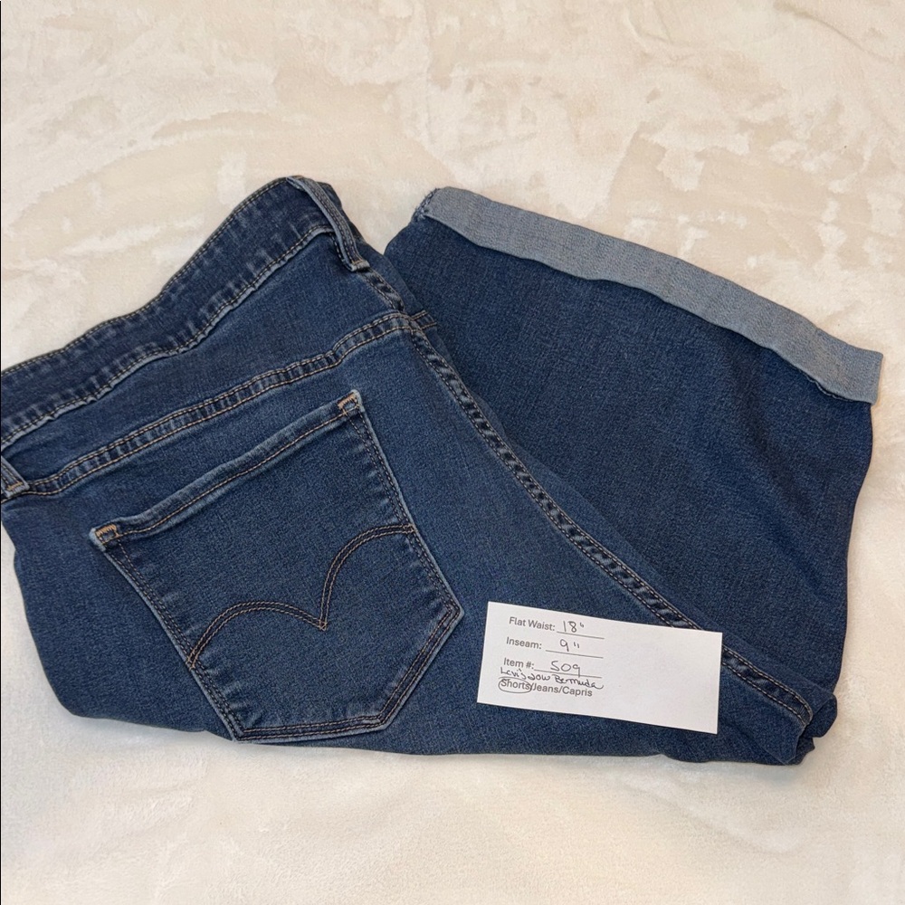 Levi's Women's Dark Blue Denim Shorts